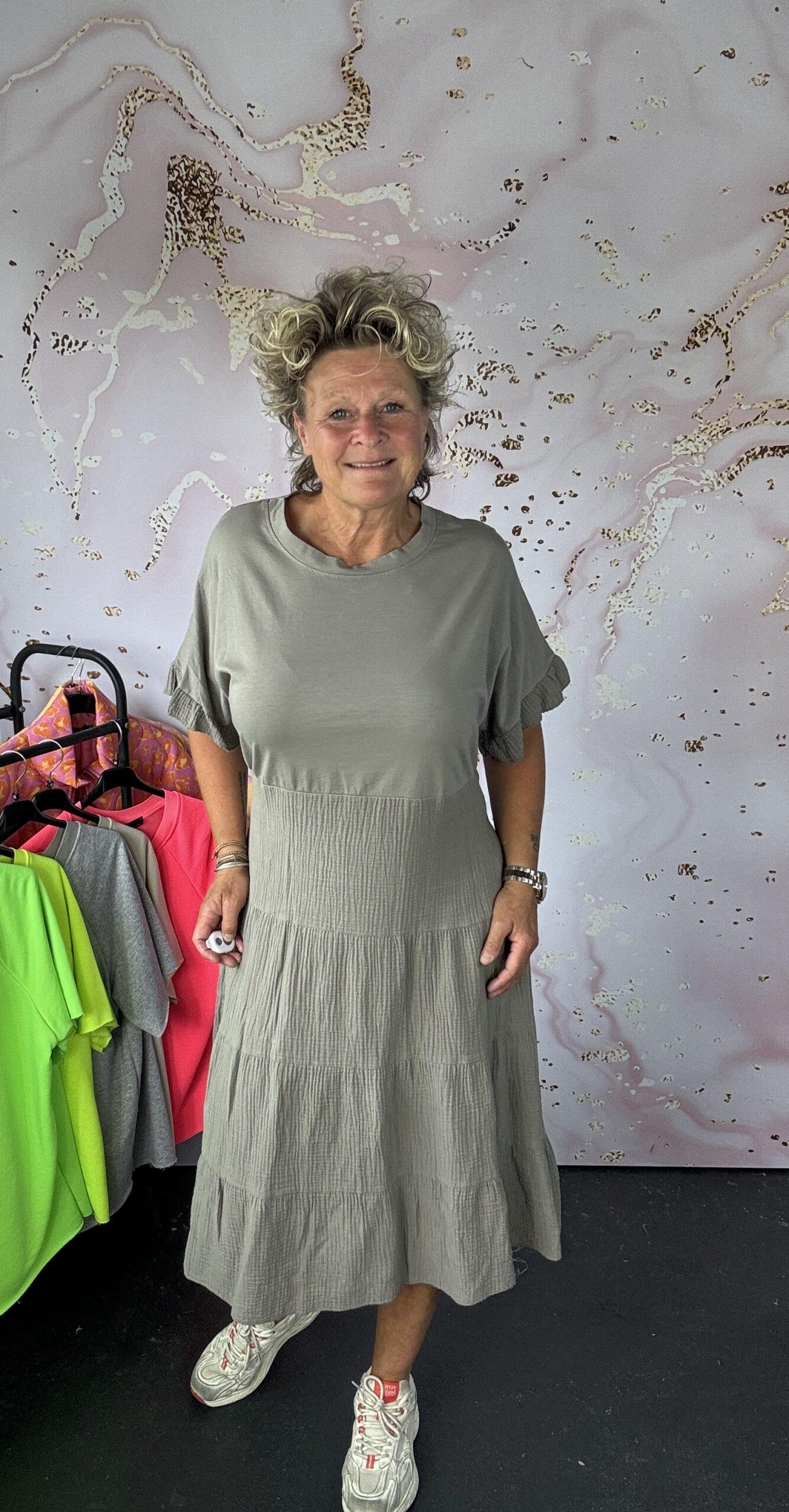 jurk loes Taupe - Afbeelding 2