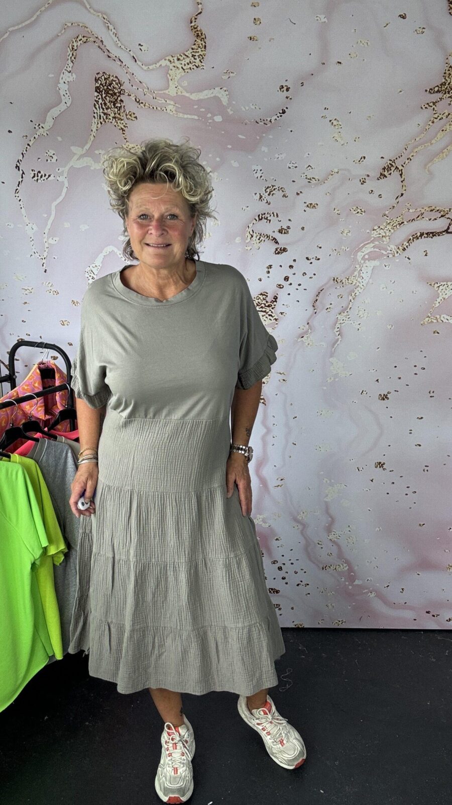 jurk loes Taupe