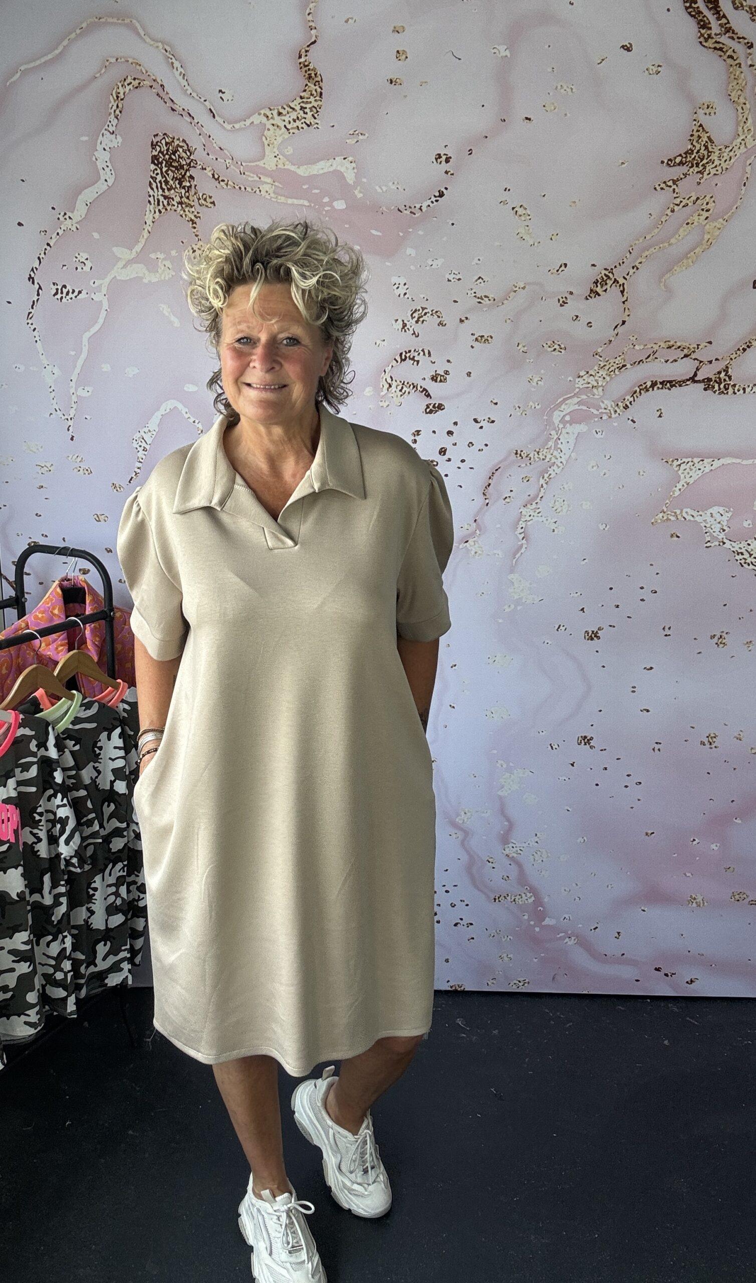 jurk Savielle beige