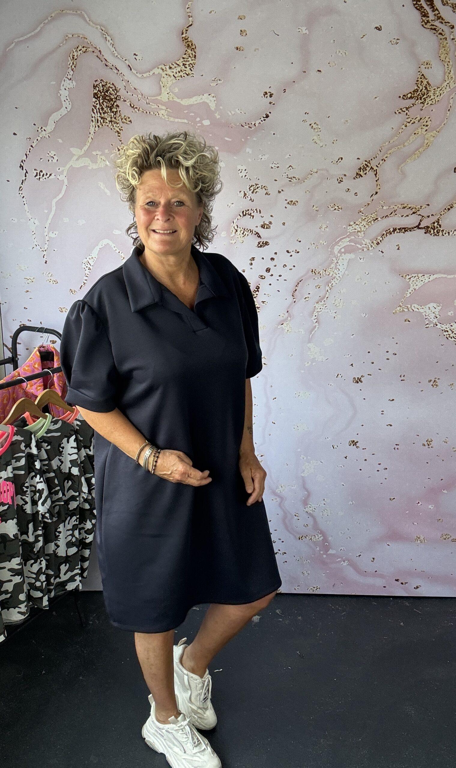 jurk Savielle navy - Afbeelding 2