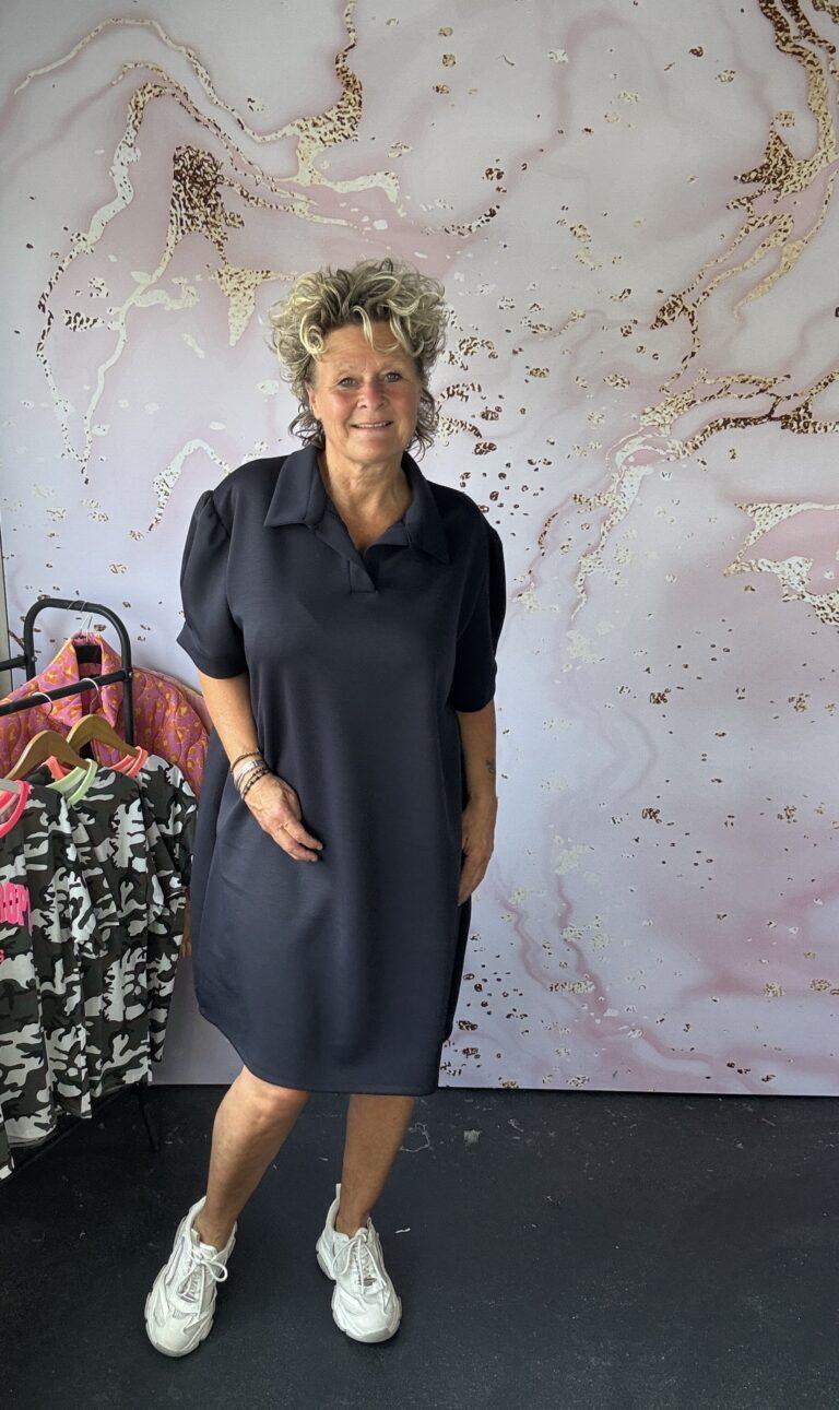 jurk Savielle navy