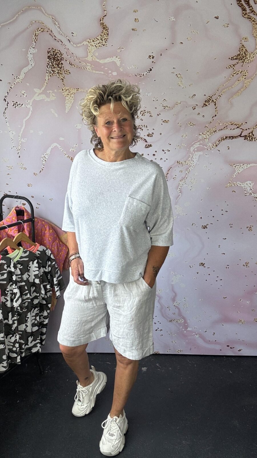 T Shirt badstof grijs MOOIJ