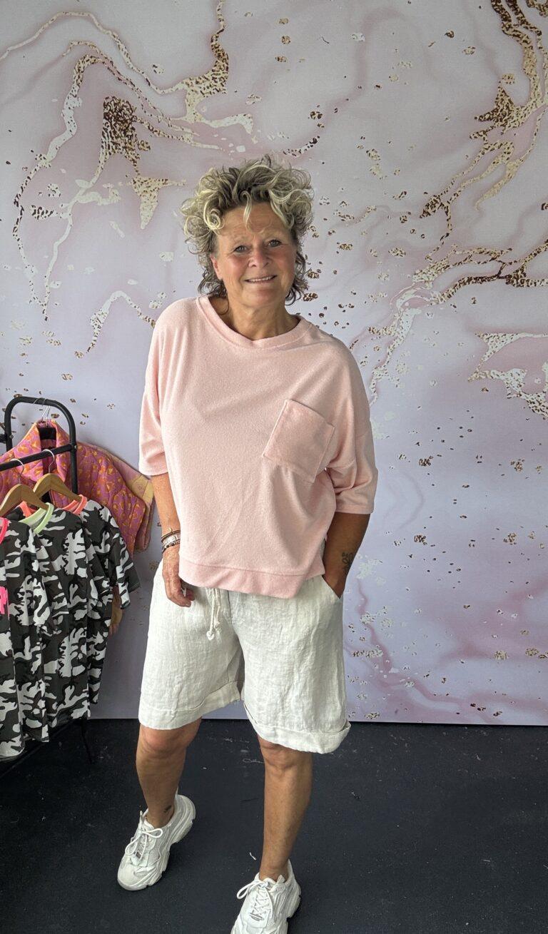 T Shirt badstof roze MOOIJ