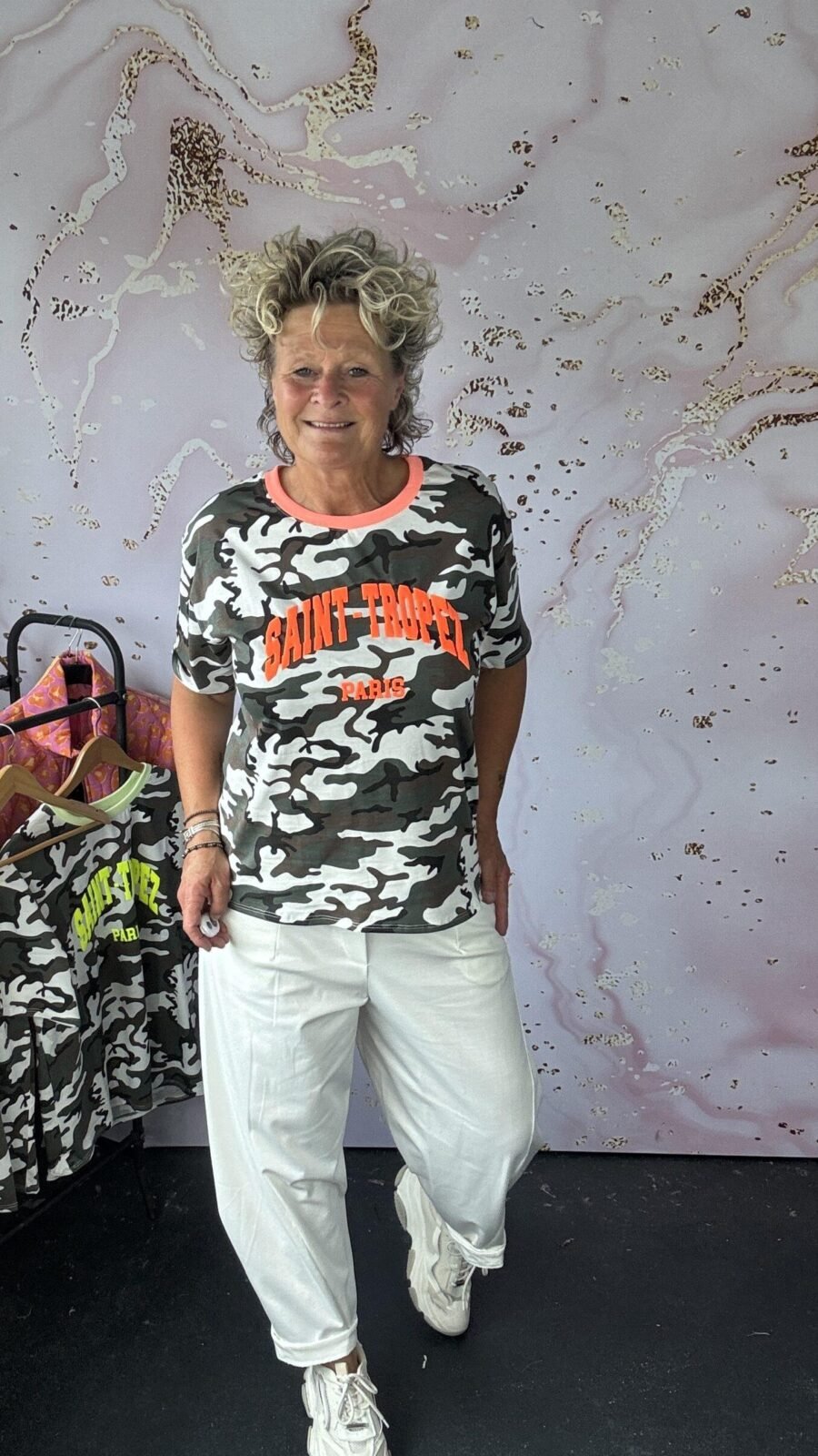 T Shirt St Tropez oranje