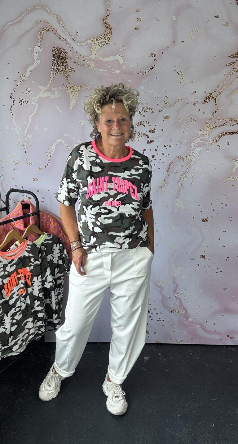 T Shirt St Tropez roze