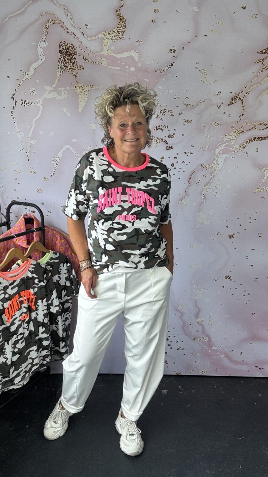 T Shirt St Tropez roze