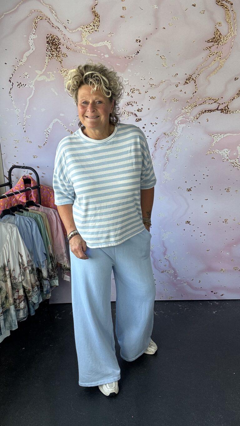 2 delige set Joyce lichtblauw