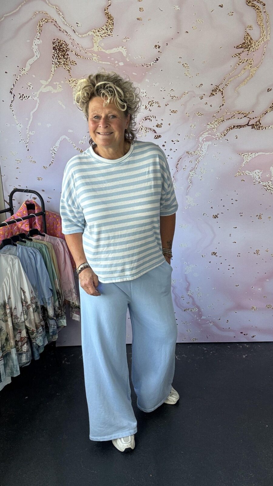 2 delige set Joyce lichtblauw
