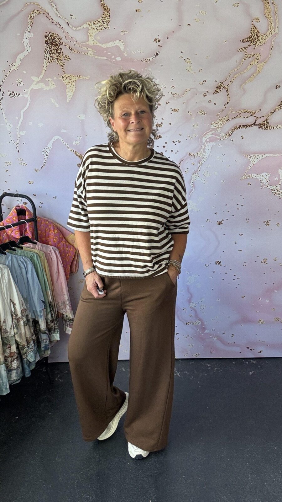 2 delige set Joyce bruin