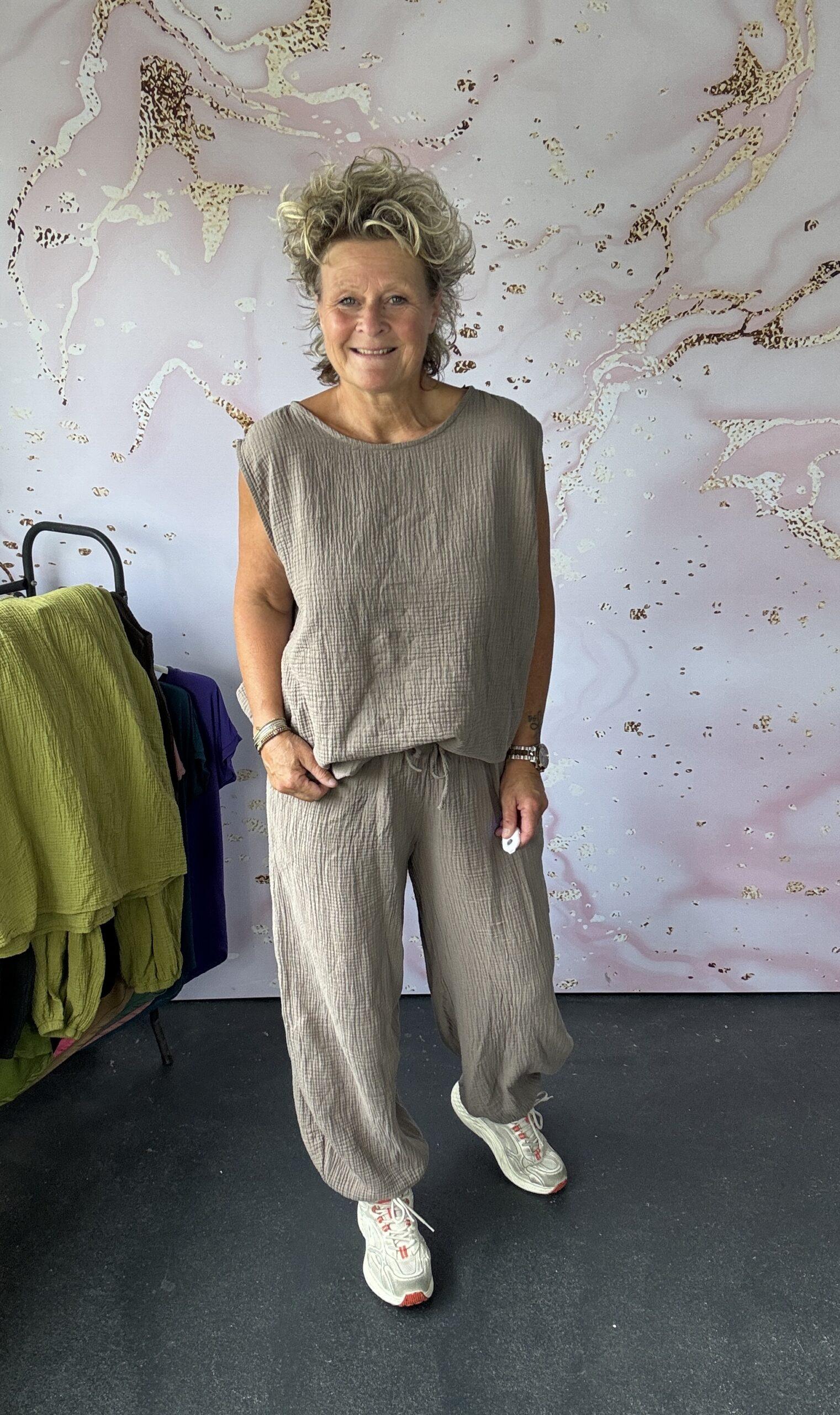 2 delige set Anna taupe - Afbeelding 2