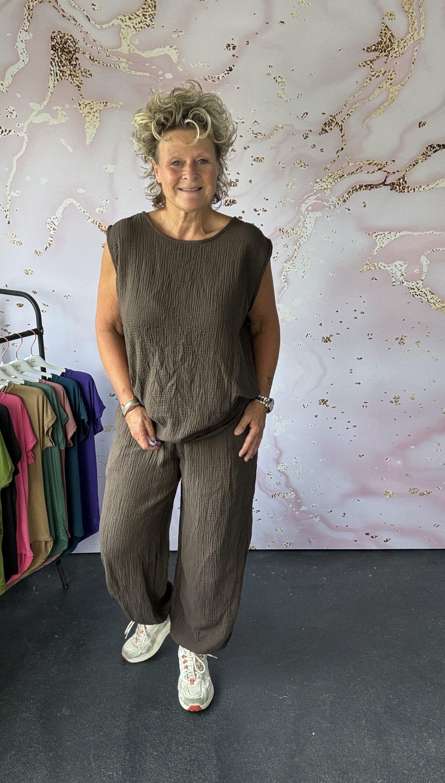 2 delige set Anna bruin