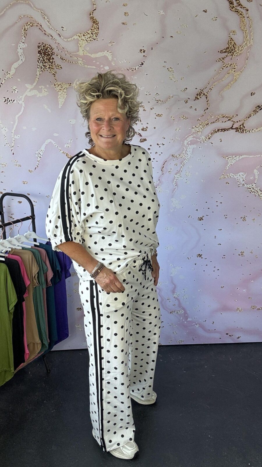 2 delige set Point offwhite/ zwart chastar