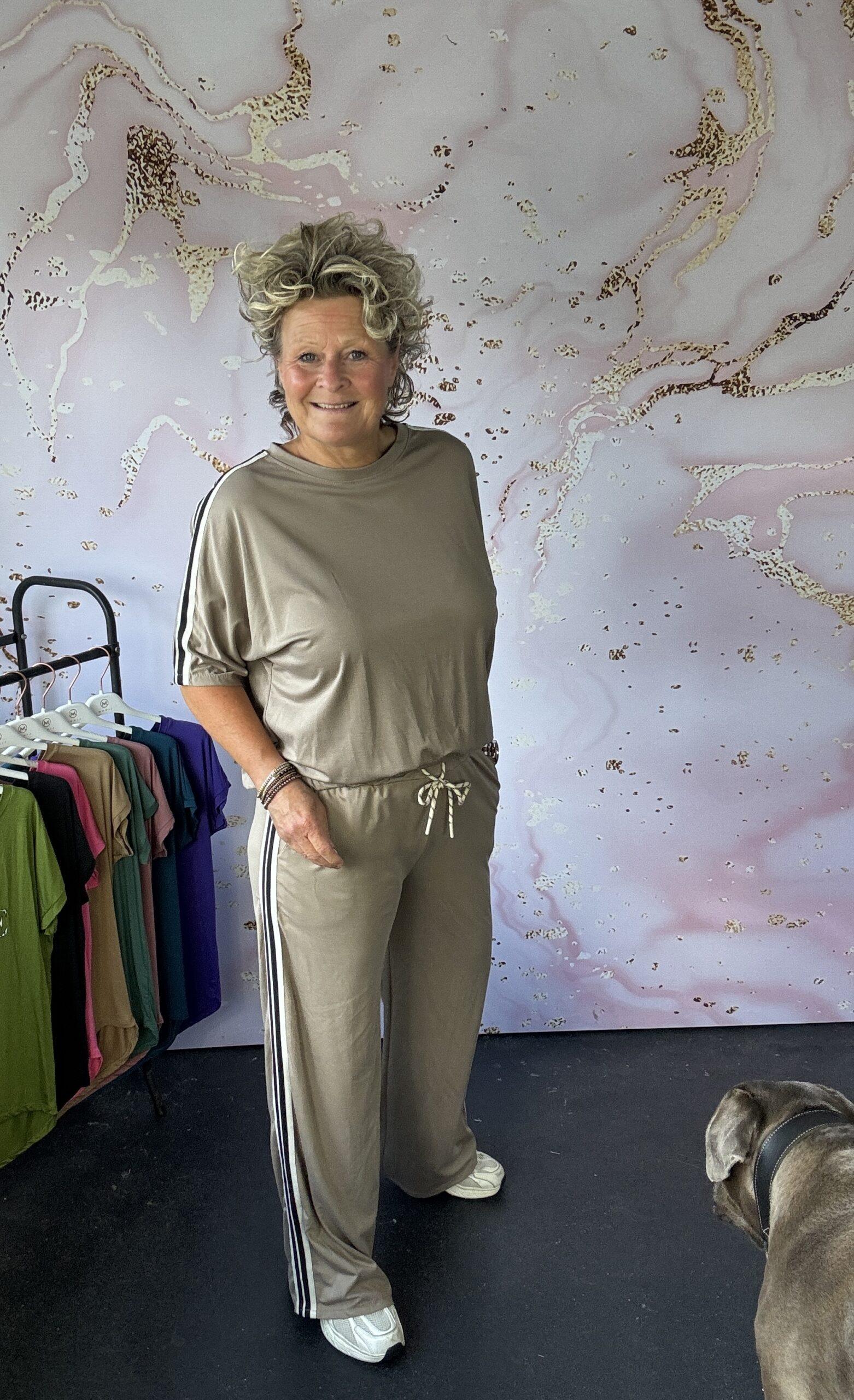 2 delige set Luni taupe