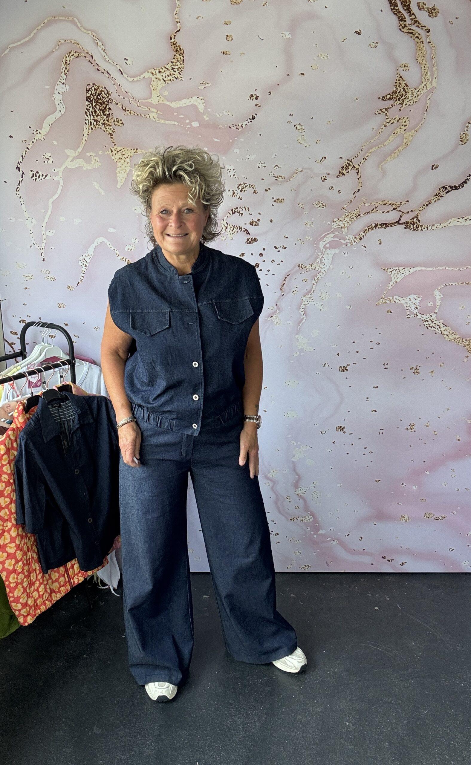 Jeans mouwloos jack Lyn Chastar - Afbeelding 2