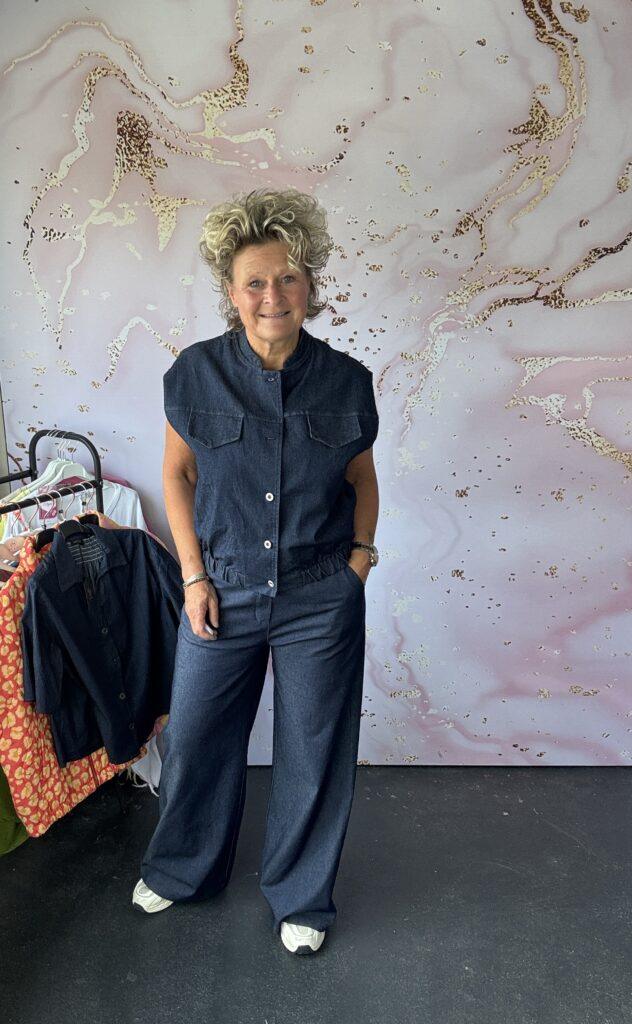 Jeans mouwloos jack Lyn Chastar
