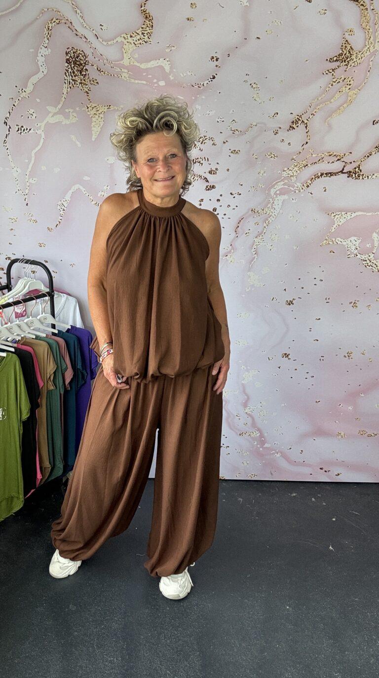 2 delige set Lania bruin