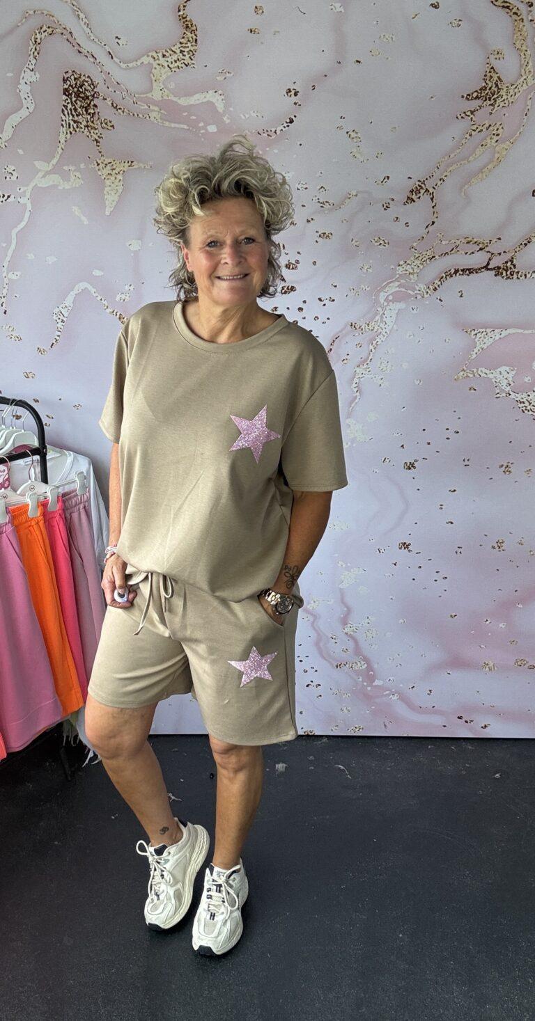 2 delige set star taupe
