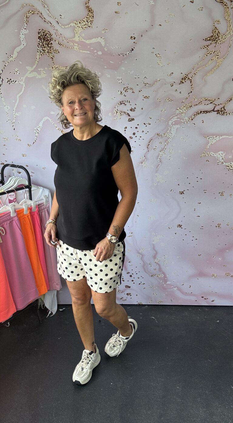 sweater mouwloos zwart