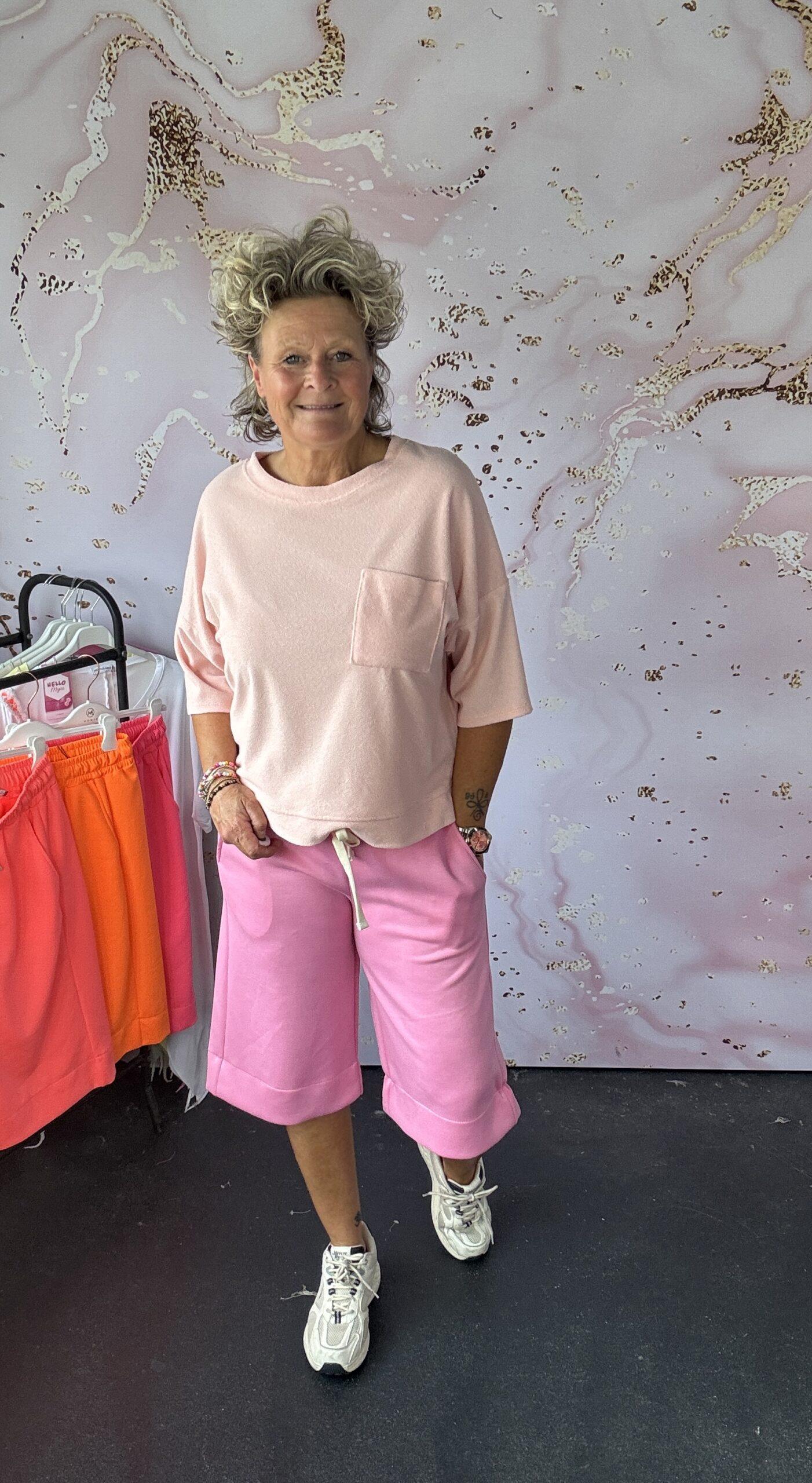 jogg broek capri roze - Afbeelding 2