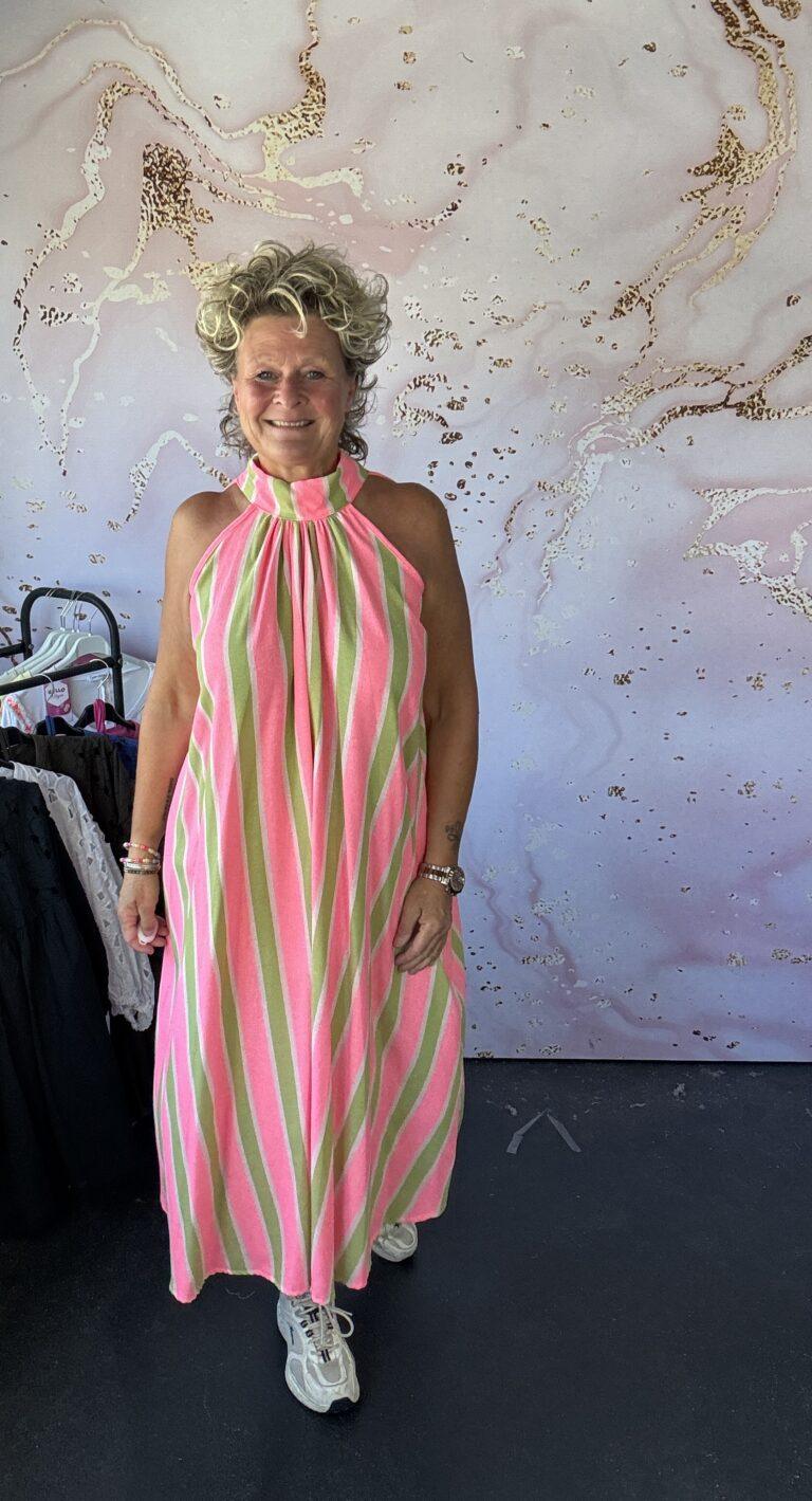 Jurk Mare olive/pink