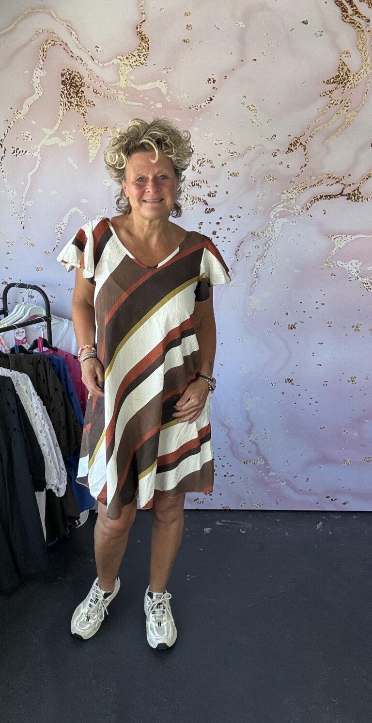 Jurk retro terra