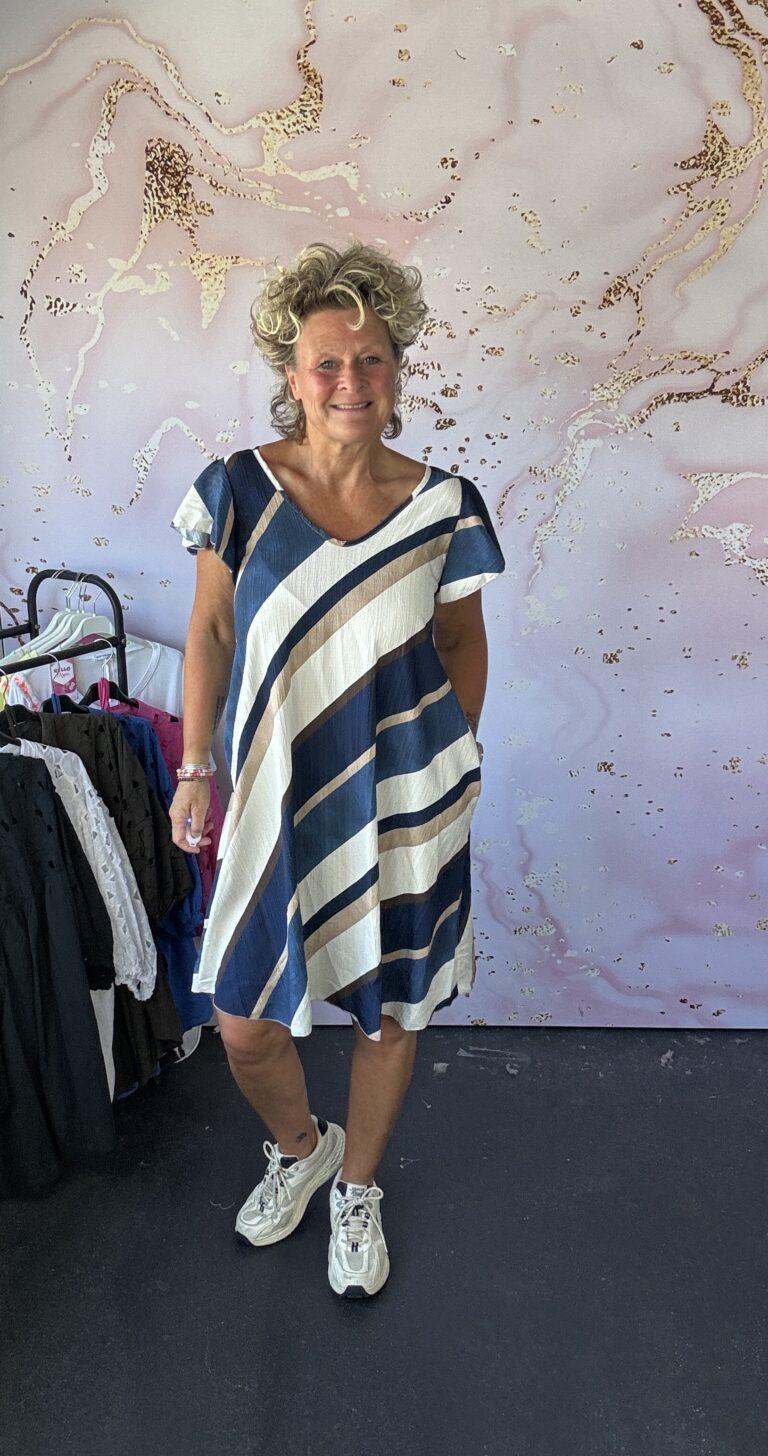 Jurk retro navy