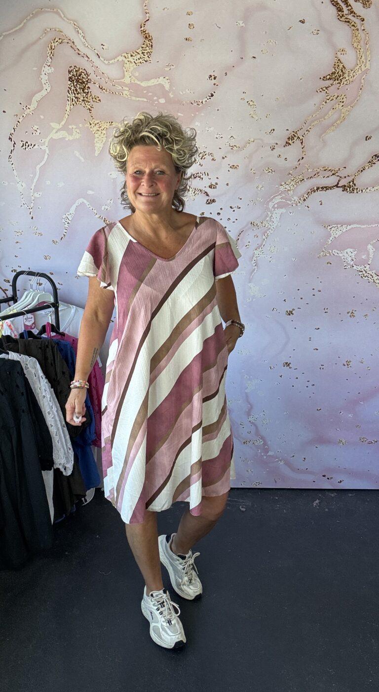 Jurk retro roze