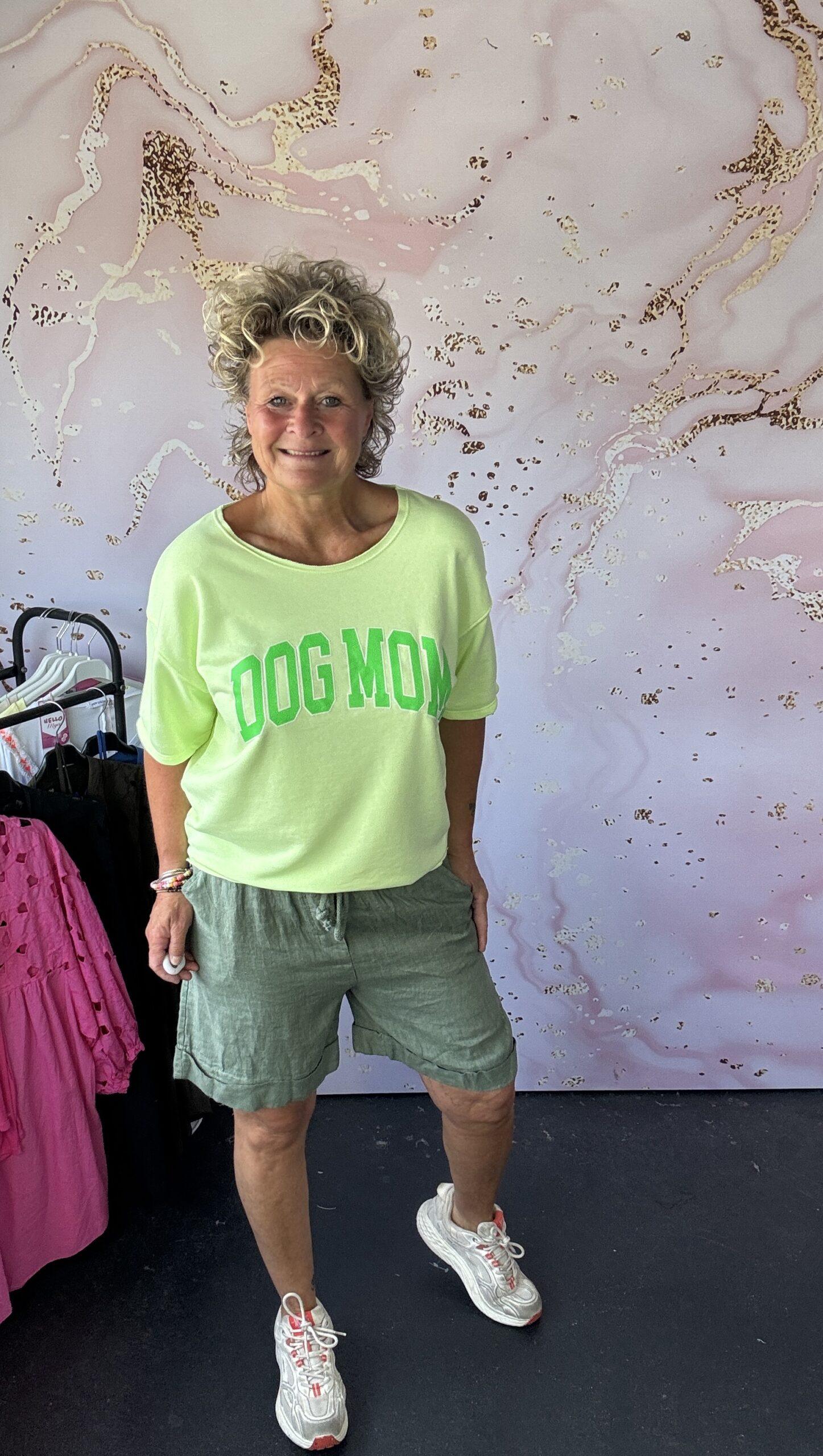 sweater Dog Mom lime - Afbeelding 2