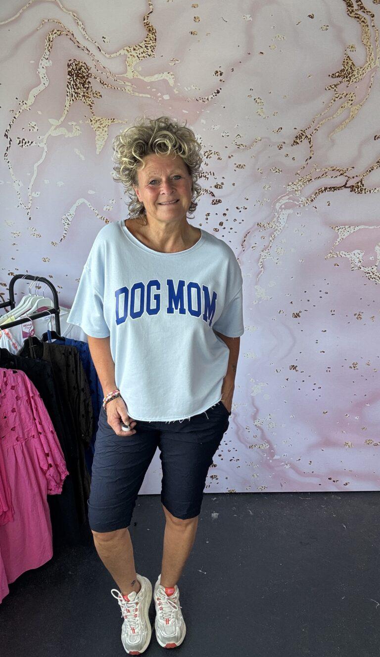sweater Dog Mom lichtblauw