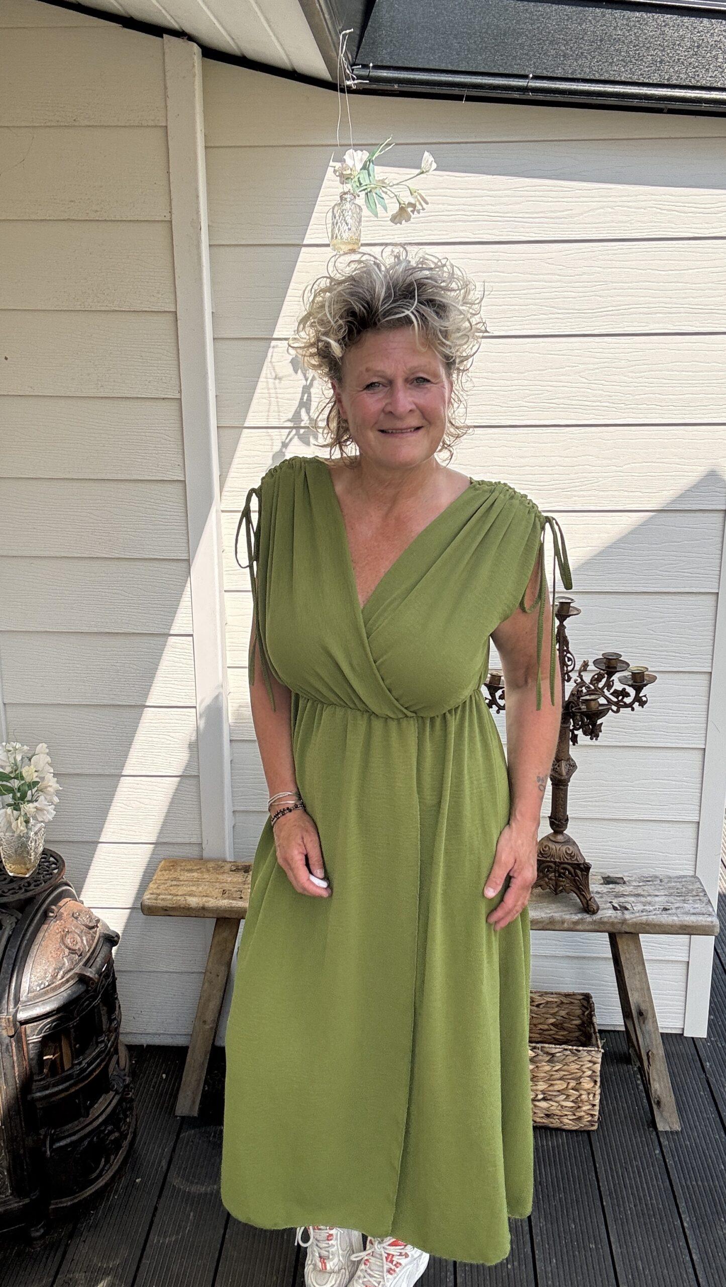 Jurk Liane lime