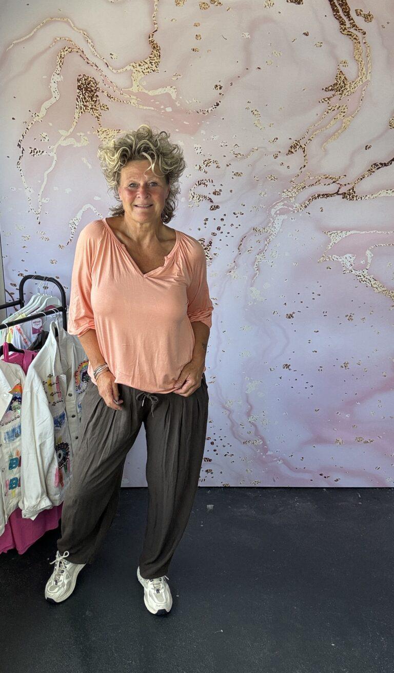 T shirt Teddy peach MOOIJ