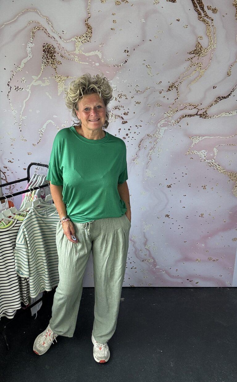 T shirt Gera groen MOOIJ