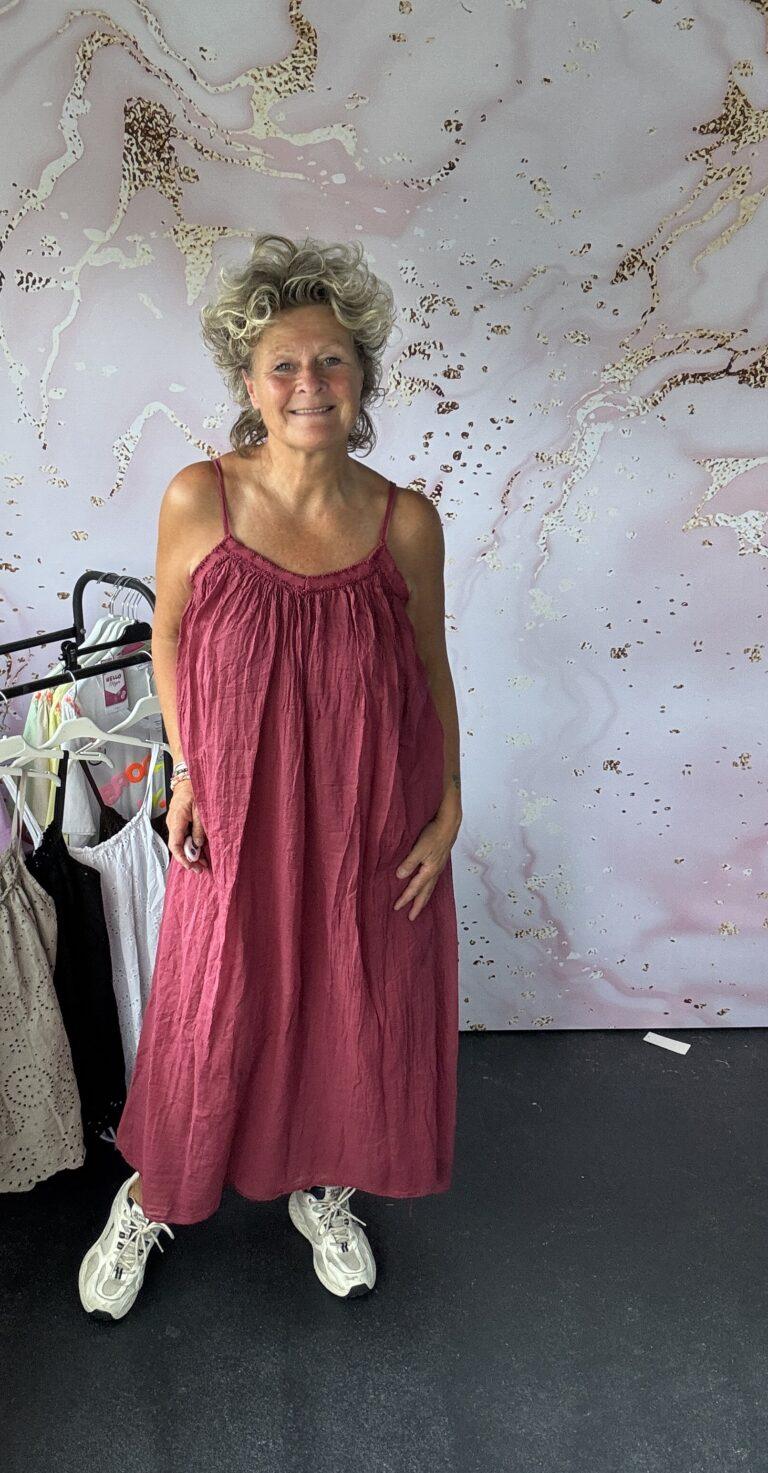 Jurk Gwen burgundi