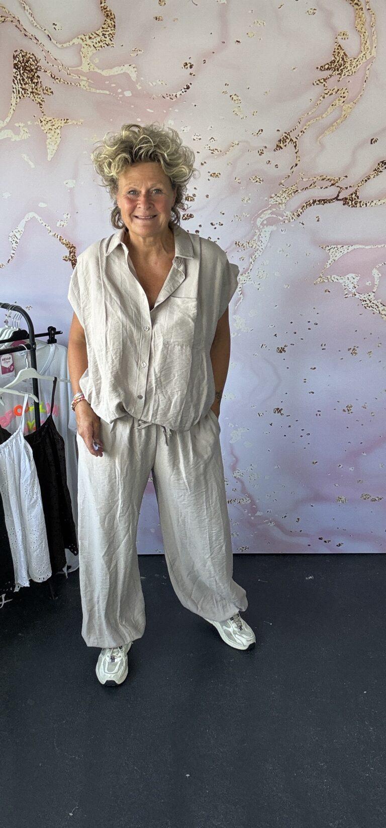 2 delige set Corrie taupe