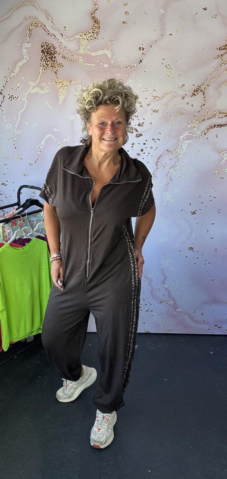 Jumpsuit bruin