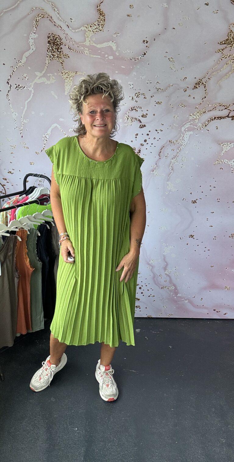 Jurk Plien lime
