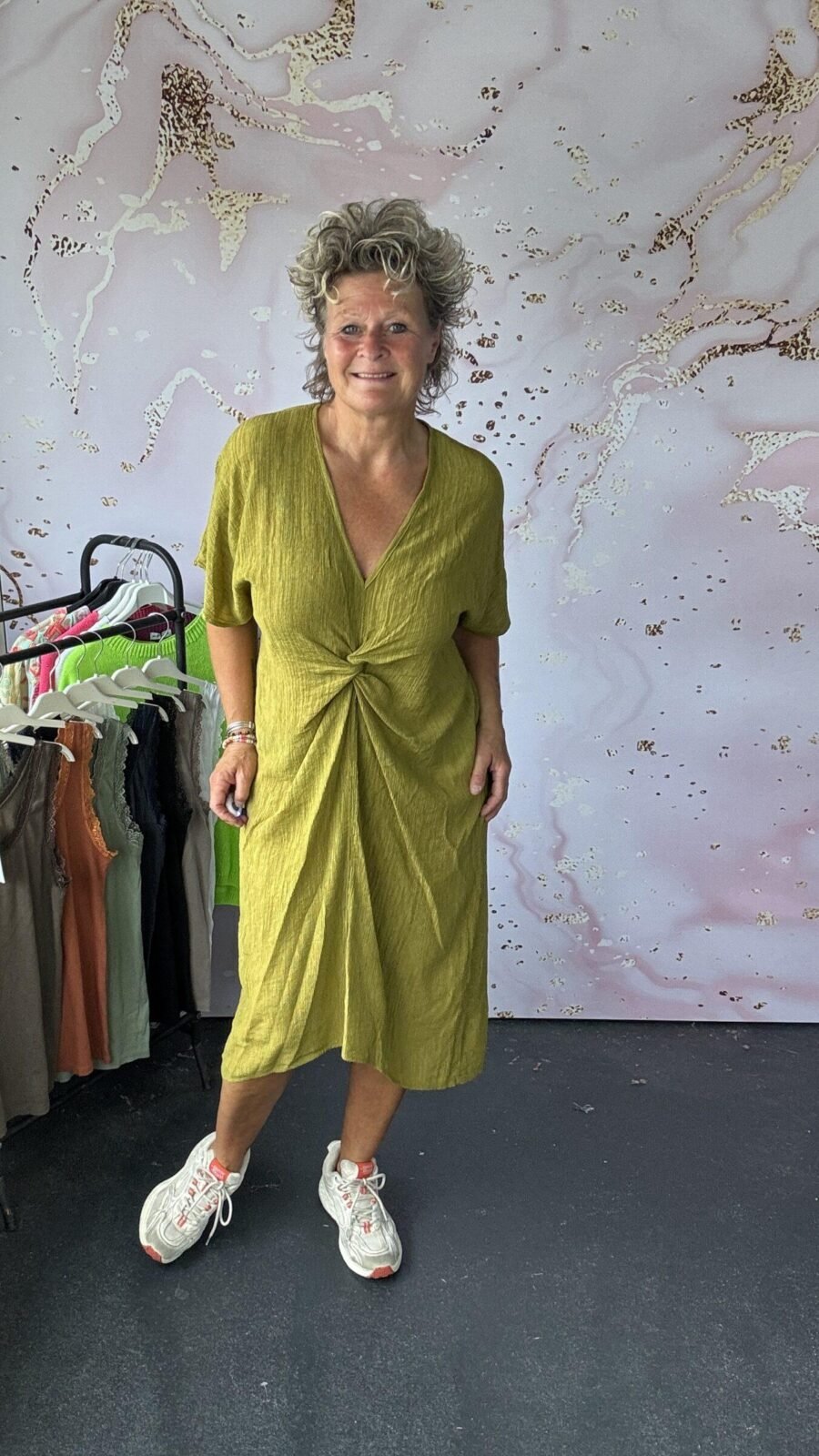 Jurk Doesi lime