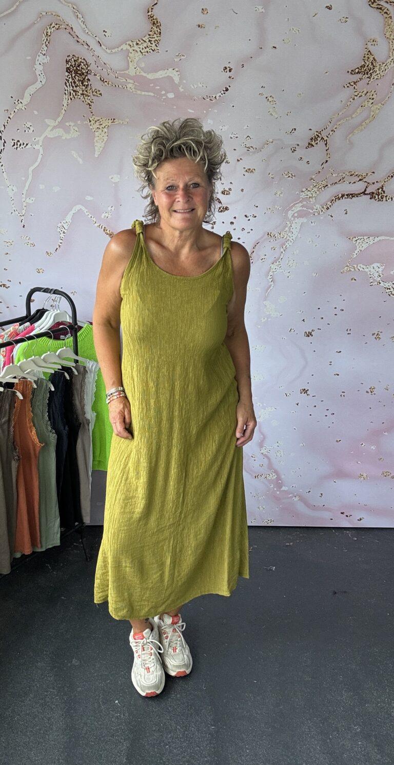 Jurk dunja lime