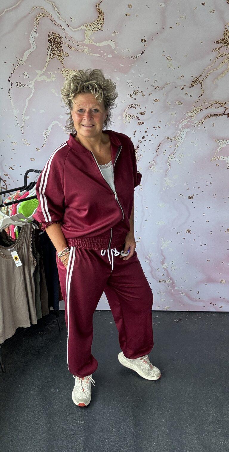 2 delige set Suus burgundy