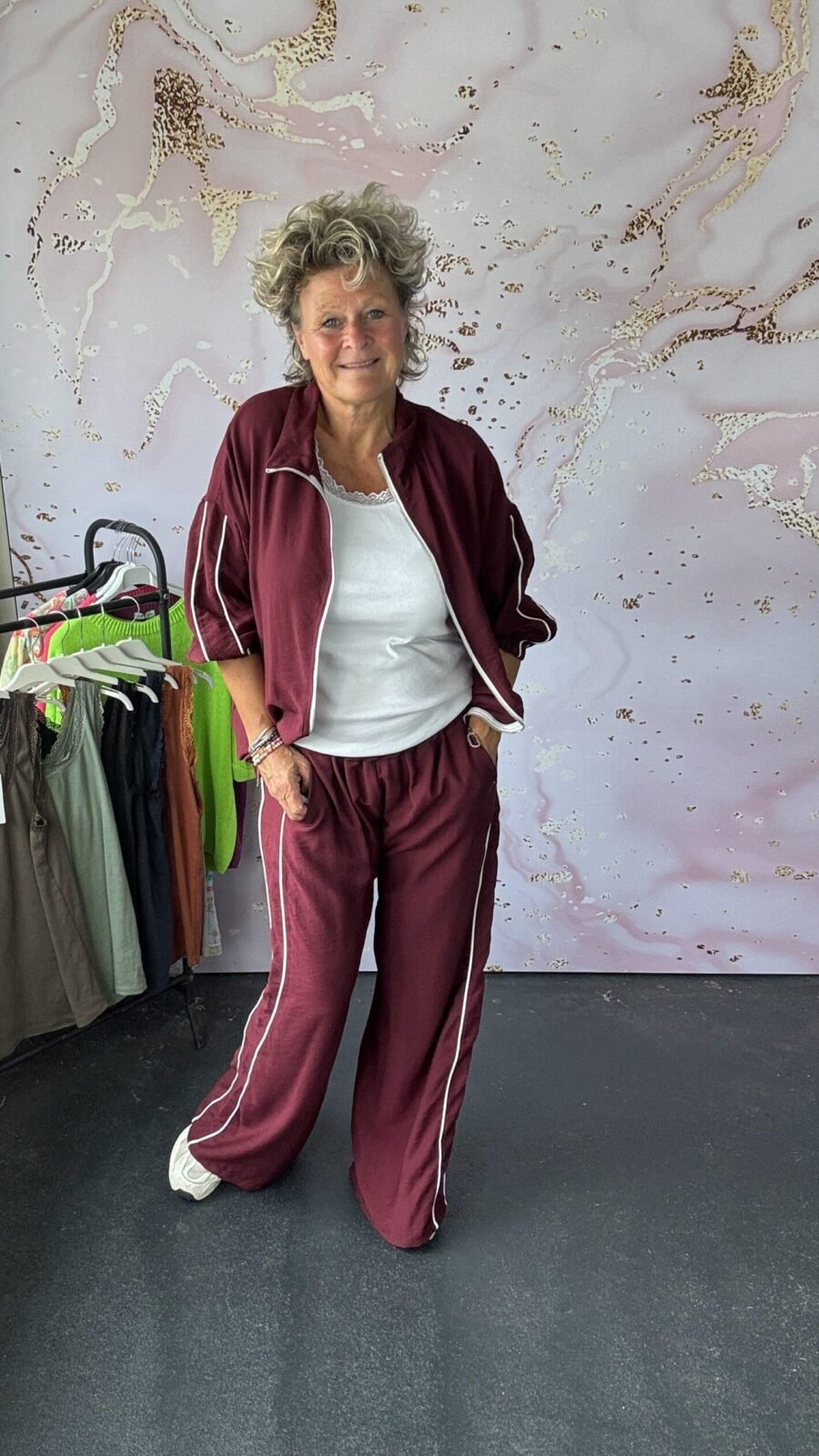 2 delige set Wietske burgundy