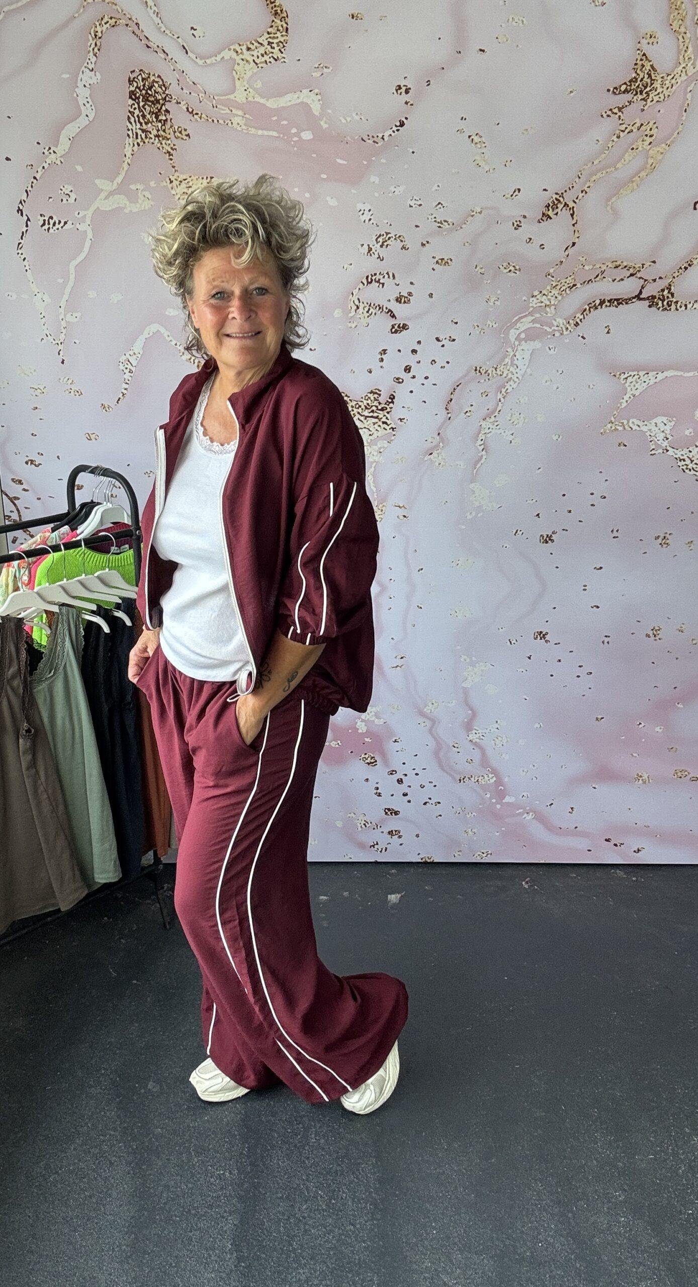 2 delige set Wietske burgundy - Afbeelding 2