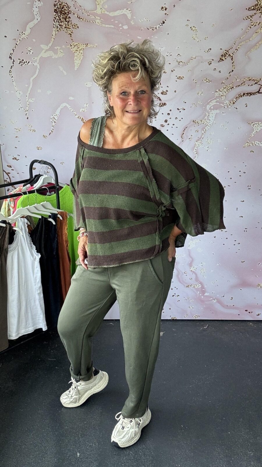 Jogg broek Luca army