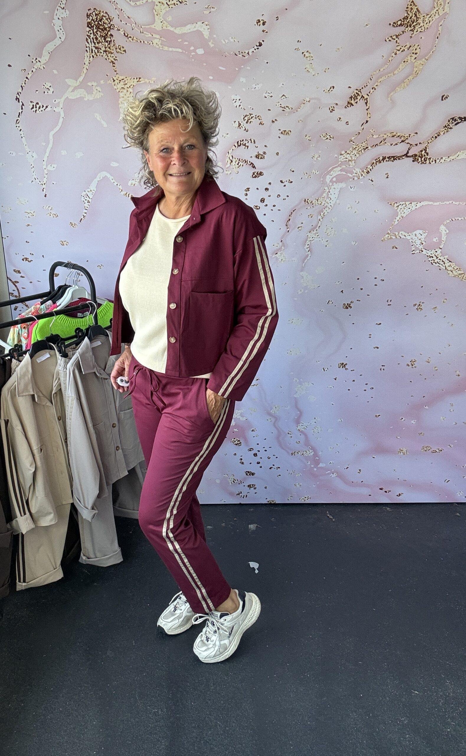 2 delige set Marian burgundy