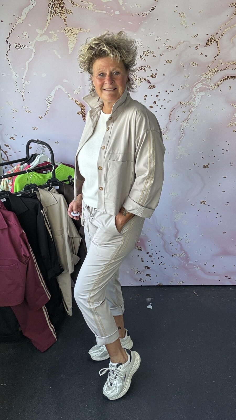 2 delige set Marian taupe