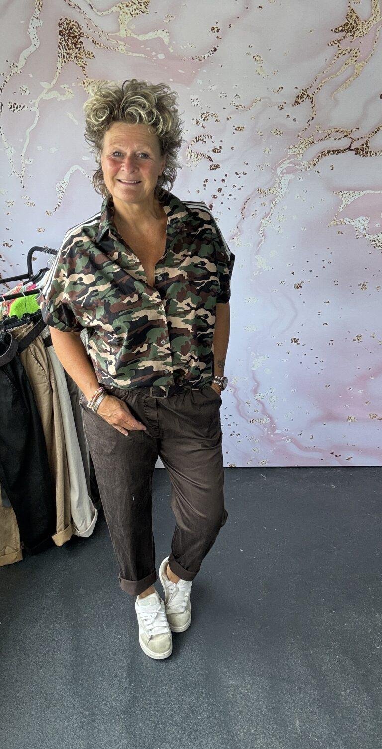 Blouse army camel