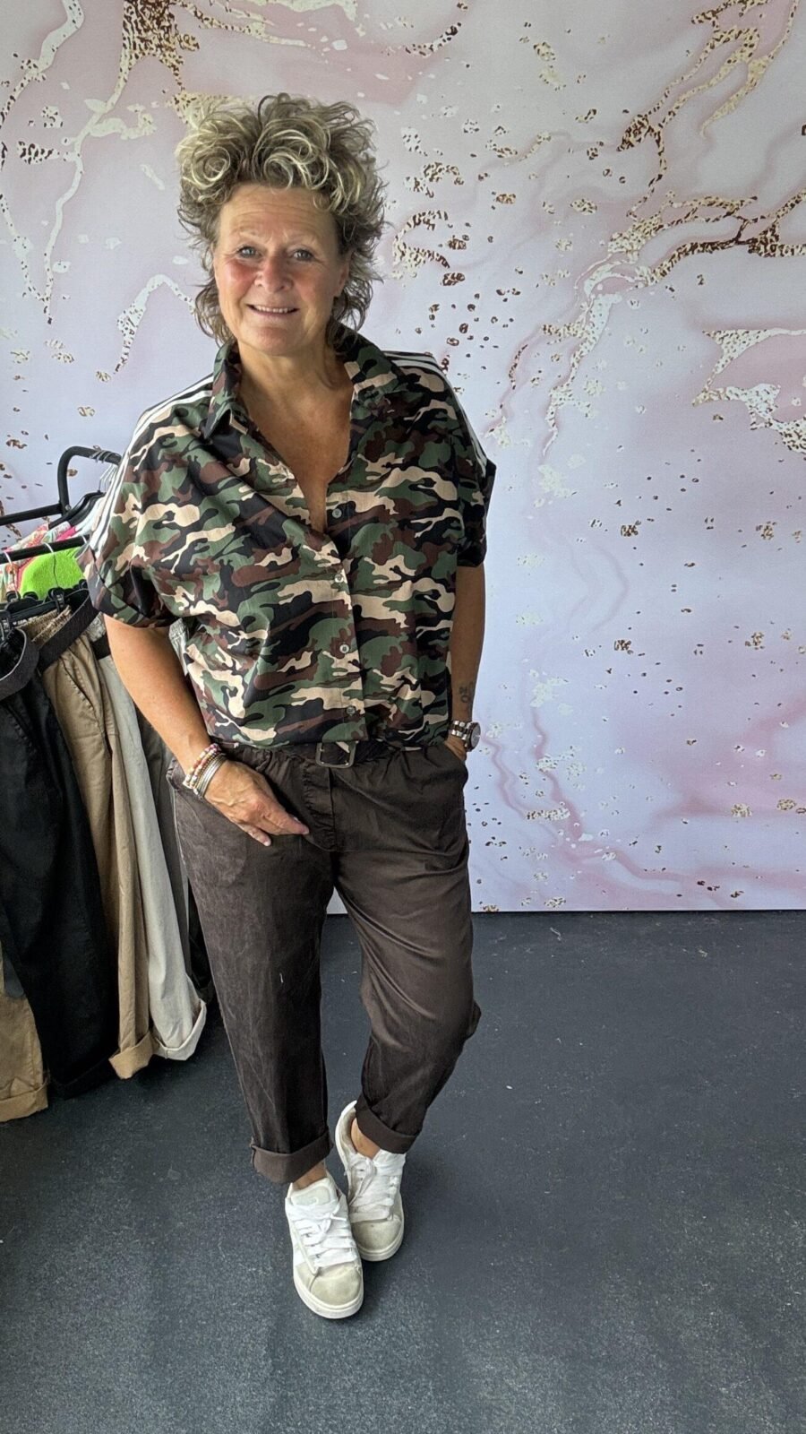 Blouse army camel