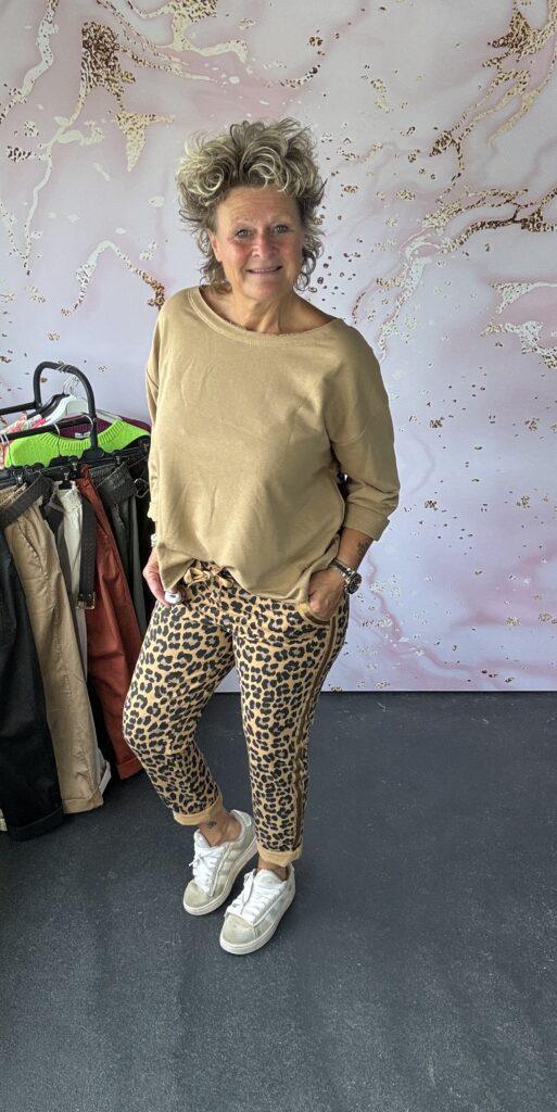 Jogg broek tijger camel
