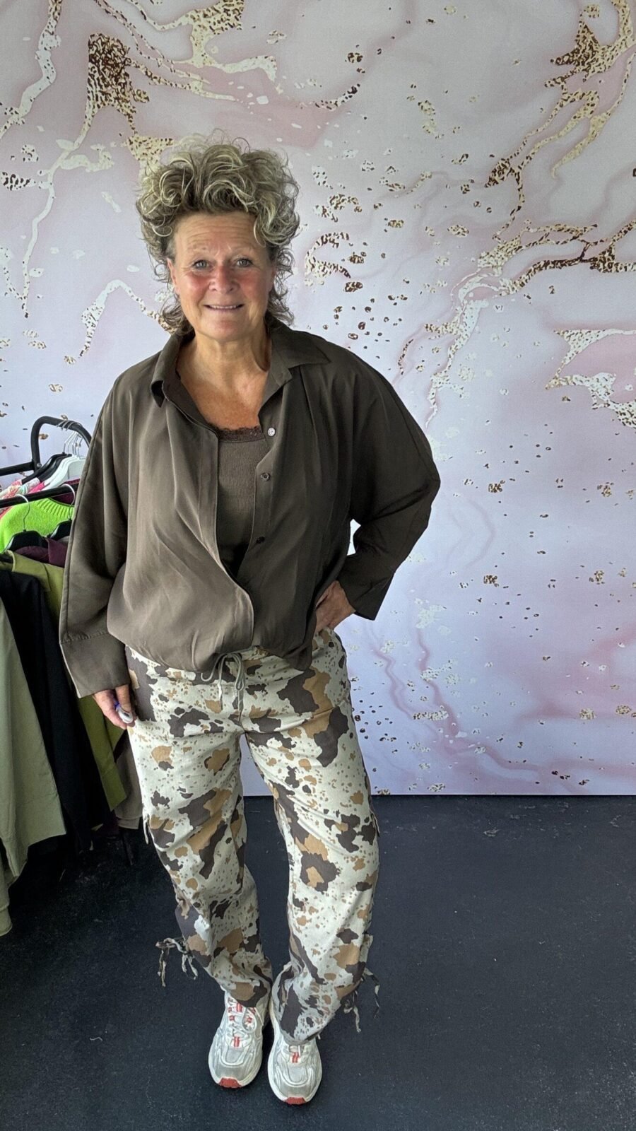 Blouse/ jasje Belin bruin