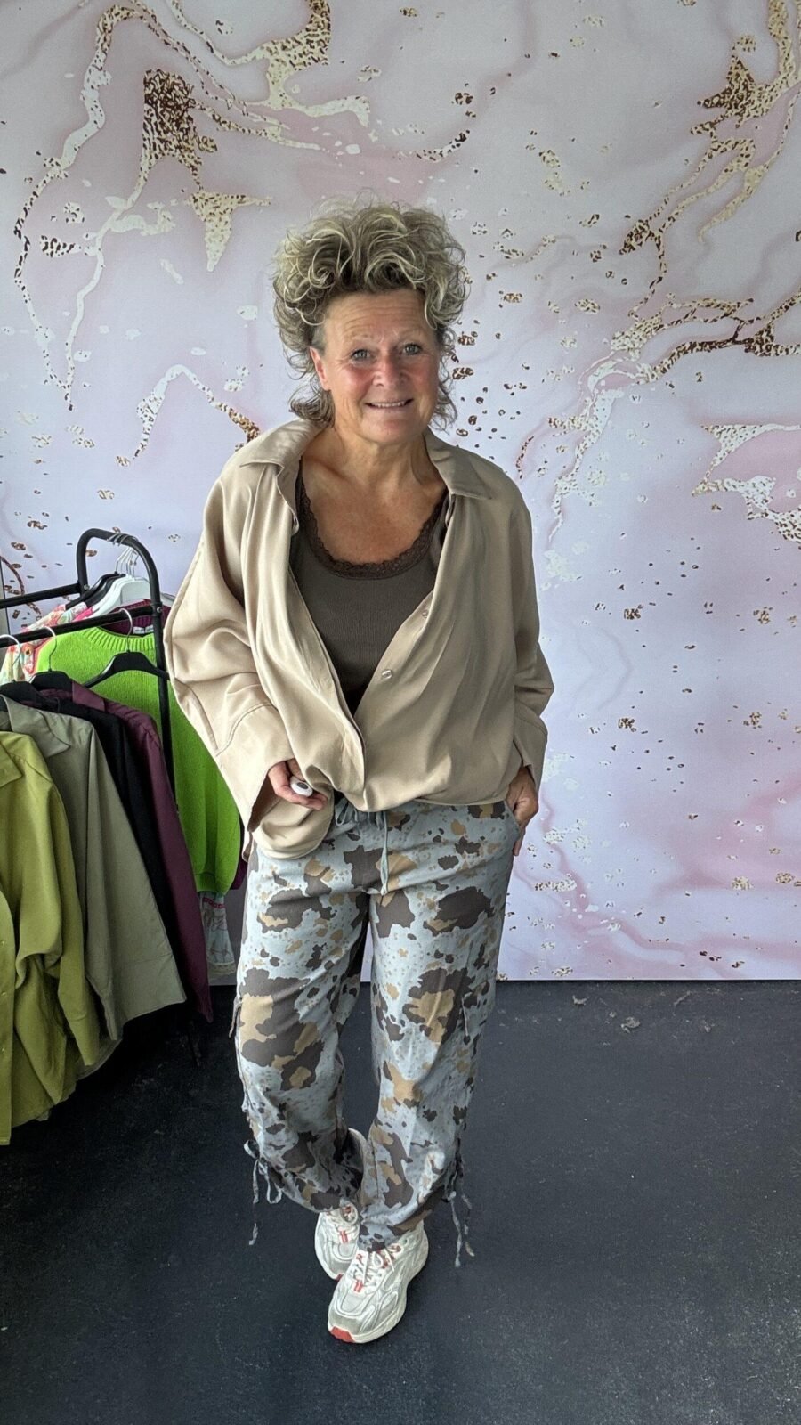 Blouse/ jasje Belin beige