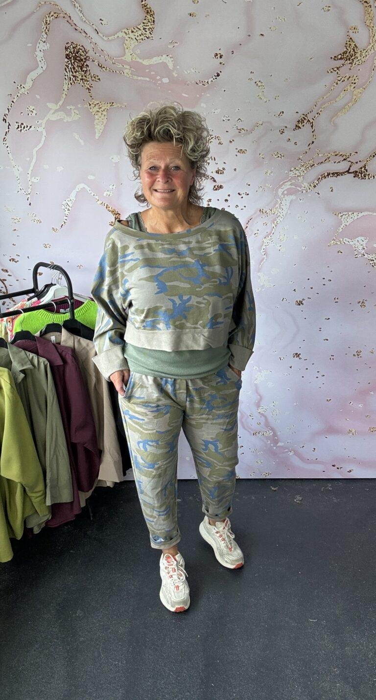 2 delige set Syl Army/blauw